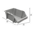 Стеллаж МС с контейнерами КРА-25 (36 шт.) уп