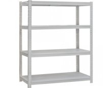 Стеллаж металлический 4 полки, на зацепах, 80кг на полку, СТ 1520×1200×300, Порошоковая краска
