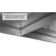 Стелаж металевий 3 полиці, на зачепах, 80кг на полицю, СТ 760×920×460, Цинк
