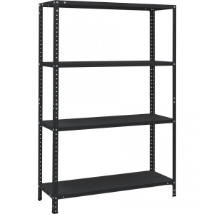 Стелаж МС 4 полиці 1450×1000×400 Чорний (RAL-9005)