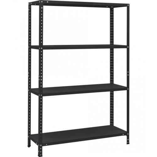 Стеллаж МС 4 полки 1450×1000×400 Черный (RAL-9005)