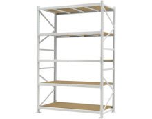 Стеллаж ПСТ 1500x1000x3000 (5 уровня, ДСП) основной (0-300 кг на уровень)