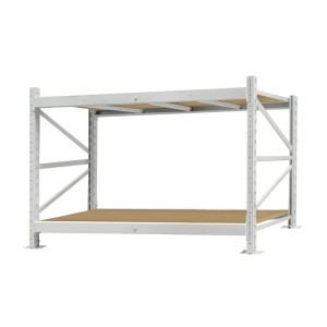 Стеллаж ПСТ 1200x1000x1500 (2 уровня, ДСП) основной (0-300 кг на уровень)
