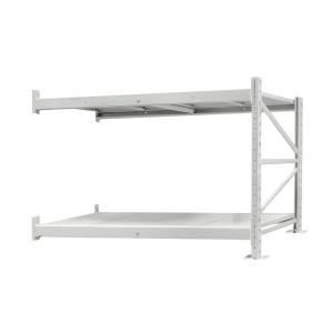 Стеллаж ПСТ 1200x1000x1500 (2 уровня, полки металл) приставной (0-400 кг на уровень)