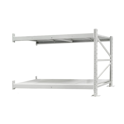Стеллаж ПСТ 1200x1000x1500 (2 уровня, полки металл) приставной (0-400 кг на уровень)