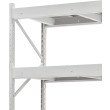 Стеллаж ПСТ 1200x500x1500 (2 уровня, полки металл) основной (400-800 кг на уровень)