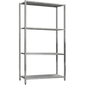 Стеллаж сварной из нержавеющей стали СжН-4-1200x400x1800