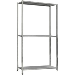 Стеллаж сварной из нержавеющей стали СжН-3-1900x550x2000