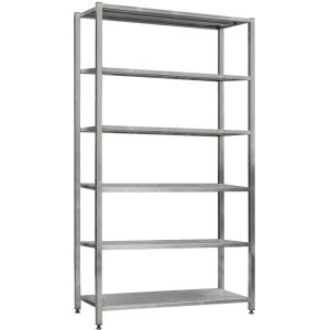 Стеллаж сварной из нержавеющей стали СжН-6-1500x400x2000