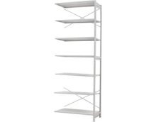 Стелаж ПС 1150x300x3000 (7 полиць) приставний (150 кг на полицю)