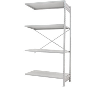 Стелаж ПС 1150x300x1500 (4 полиці) приставний (100 кг на полицю)