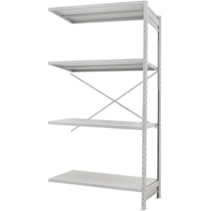 Стелаж ПС 1150x300x1500 (4 полиці) приставний (150 кг на полицю)