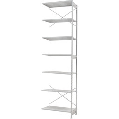 Стеллаж ПС 1500x600x3000 (7 полок) приставной (250 кг на полку)