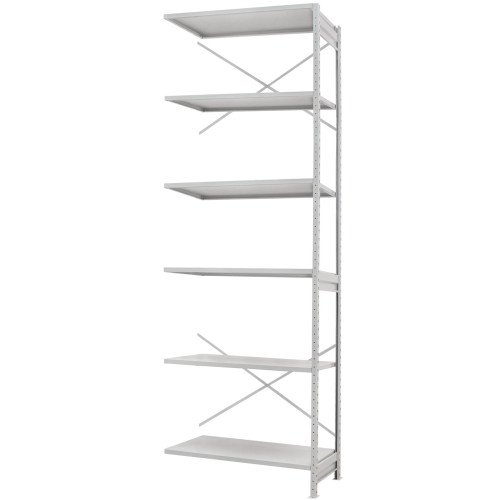 Стеллаж ПС 1500x300x2500 (6 полок) приставной (100 кг на полку)