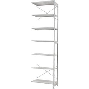 Стеллаж ПС 1150x600x3000 (7 полок) приставной (200 кг на полку)