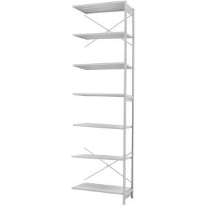 Стеллаж ПС 1150x600x3000 (7 полок) приставной (250 кг на полку)