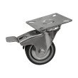 Колесо 3014А-100 поворотне з гальмом на платформі