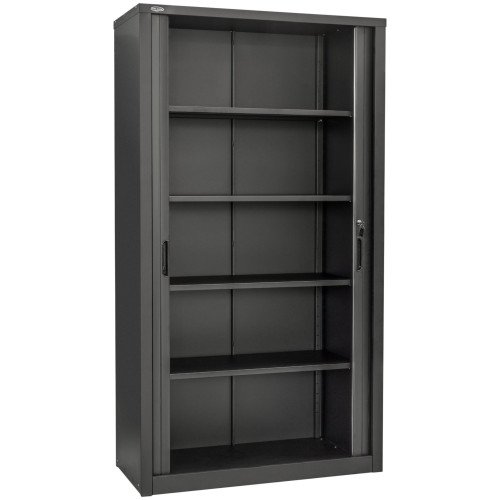 Канцелярська шафа з ролетними дверима ШКГ-12 р RAL-9005