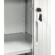 Канцелярська шафа з ролетними дверима ШКГ-10 р RAL-7035