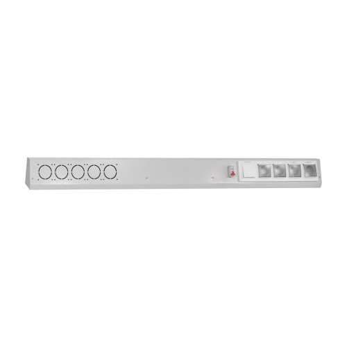 Блок електромонтажний металевий для СМП 31/150 Basic (розетки - 4 шт; вимикач-1 шт; автомат 16А-1шт)