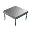 Стол сварщика GPPH SMART 12 1500х1480 с системой отверстий 16 мм на колесиках