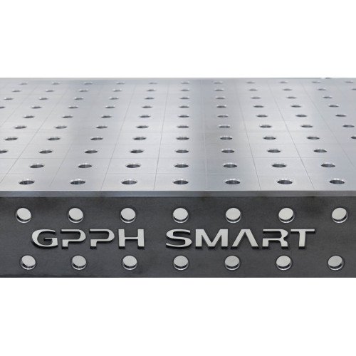 Стол сварщика GPPH SMART 12 1500х1000 с системой отверстий 28 мм на колесиках