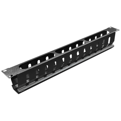 Кабельный организатор 1U 19" с металлической крышкой