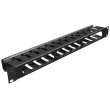 Кабельный организатор 1U 19" с металлической крышкой