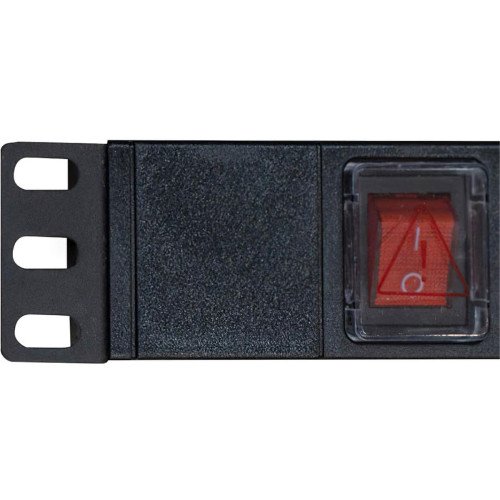 Розеточный блок 19 дюймов, 8 подключений без кабеля