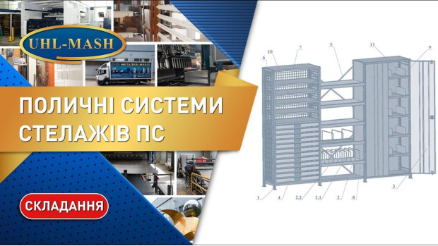 Распаковка полочной системы стеллажей ПС