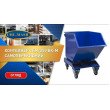 Самоопрокидывающийся контейнер для мусора СКМ-750 БК-С-М