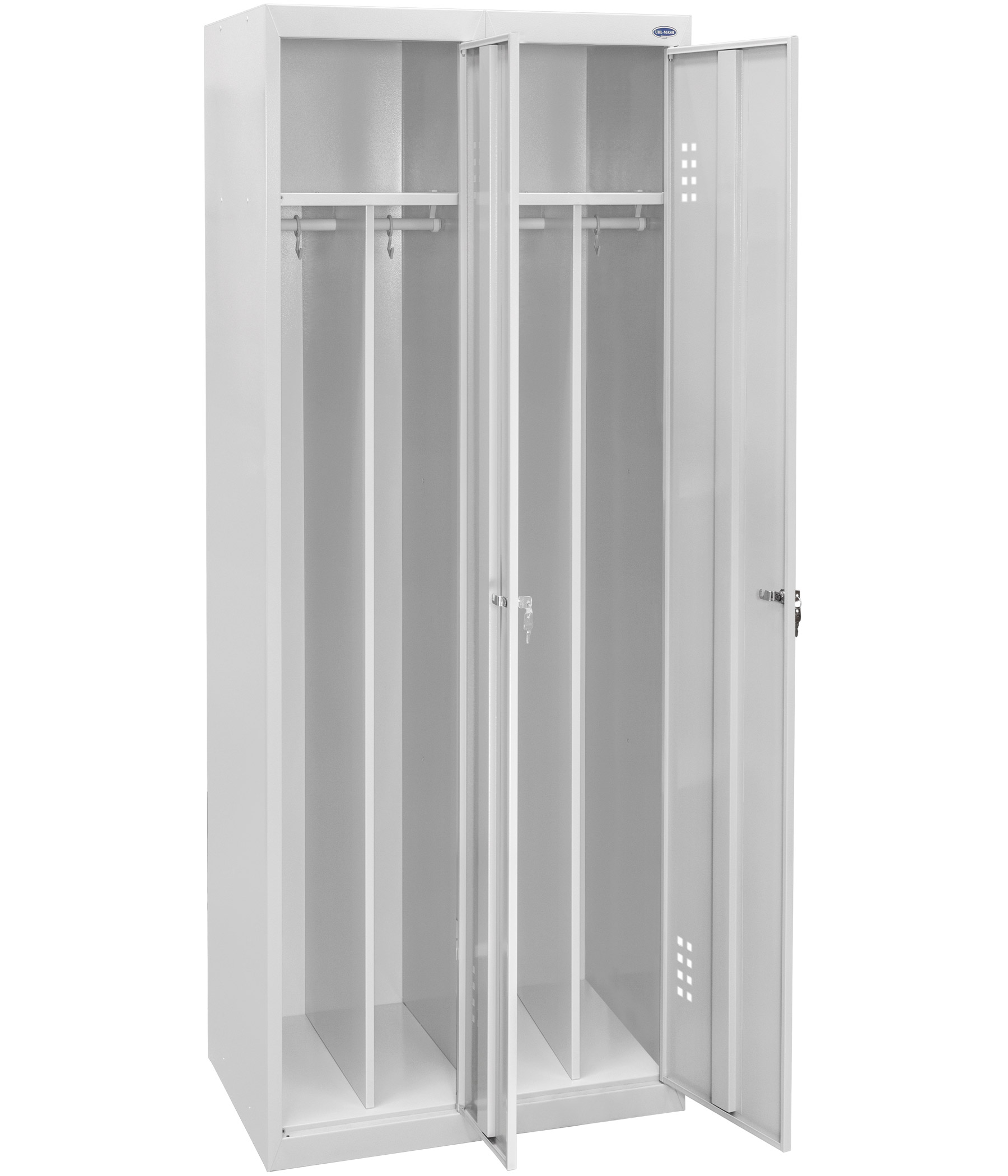 Фото одягової металевої шафи у виконанні 1