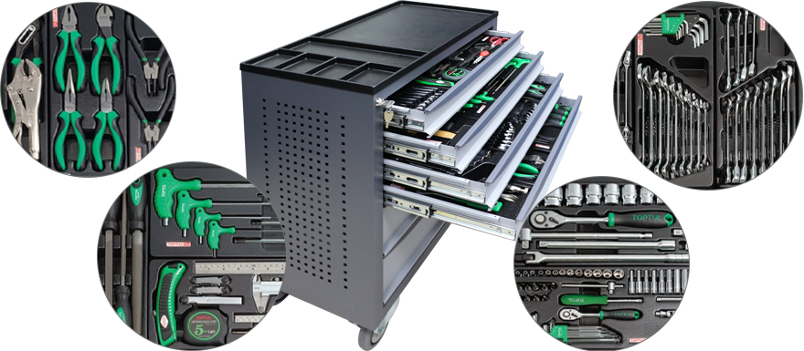 Інструменти у ложементах для зберігання оснащення майстра Інструменти у ложементах для зберігання оснащення майстра