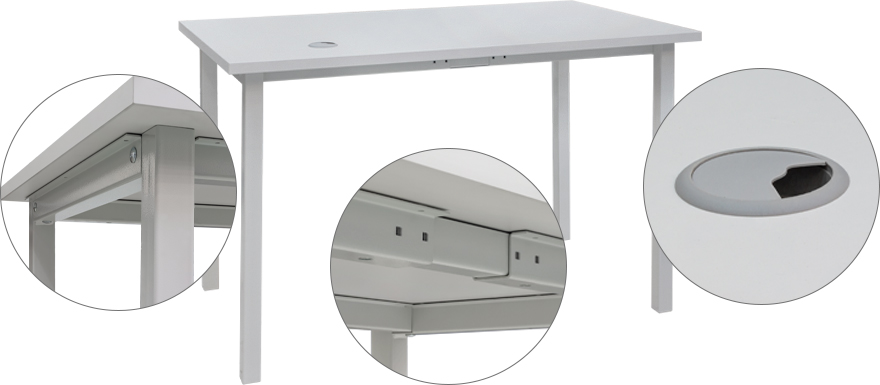 Фото офисных столов из металла, исполнения конструкции и столешницы Фото офисных столов из металла, исполнения конструкции и столешницы