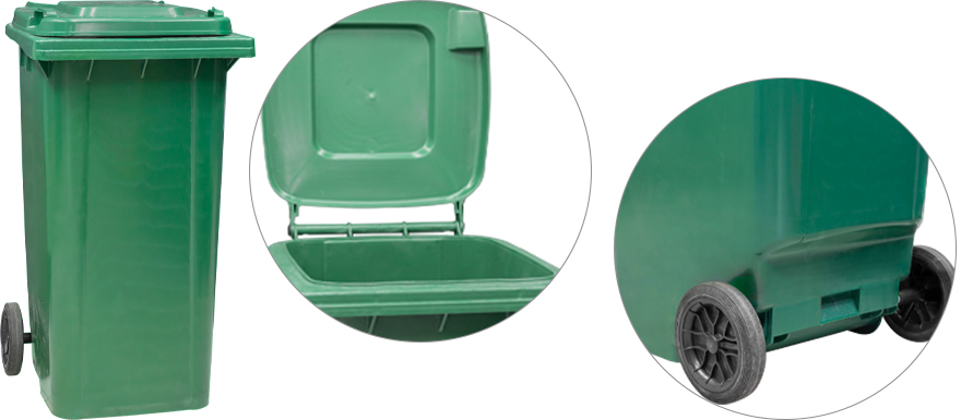 Фото мусорных баков из пластика для утилизации отходов