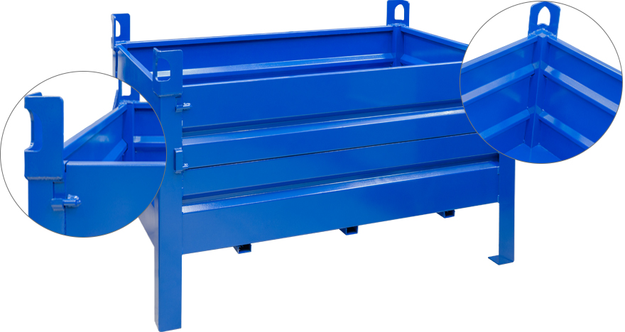 Фото металевих складських контейнерів промислового типу