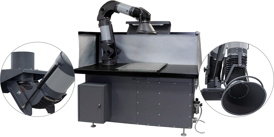 Фото зварювальних столів з вентиляцією