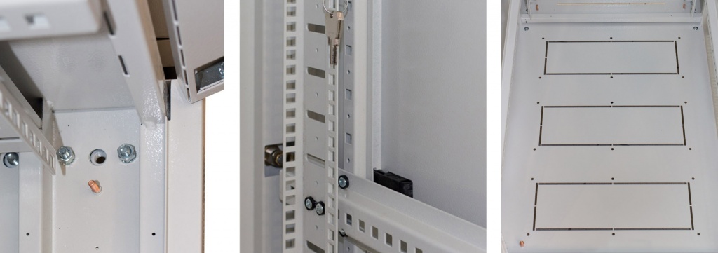 Фото кріплень серверної шафи всередині