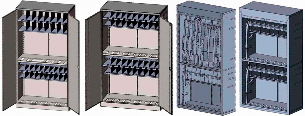 Фото оружейных шкафов производства УХЛ-МАШ