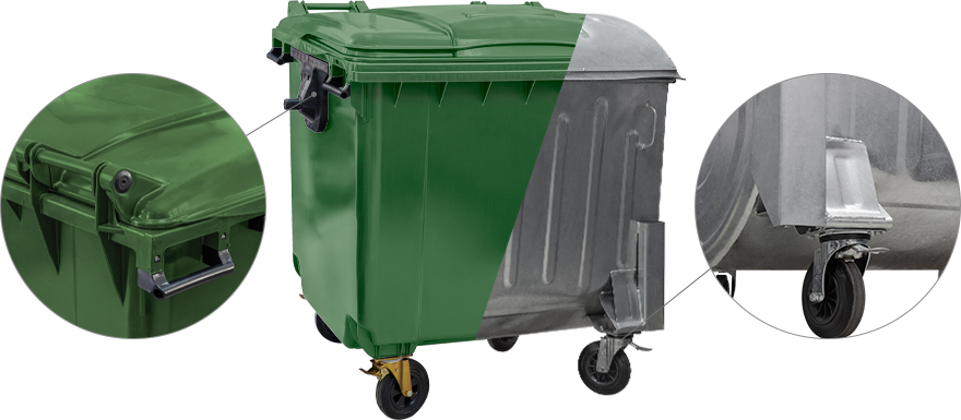 Изображение контейнеров для сбора бытового мусора и ТБО