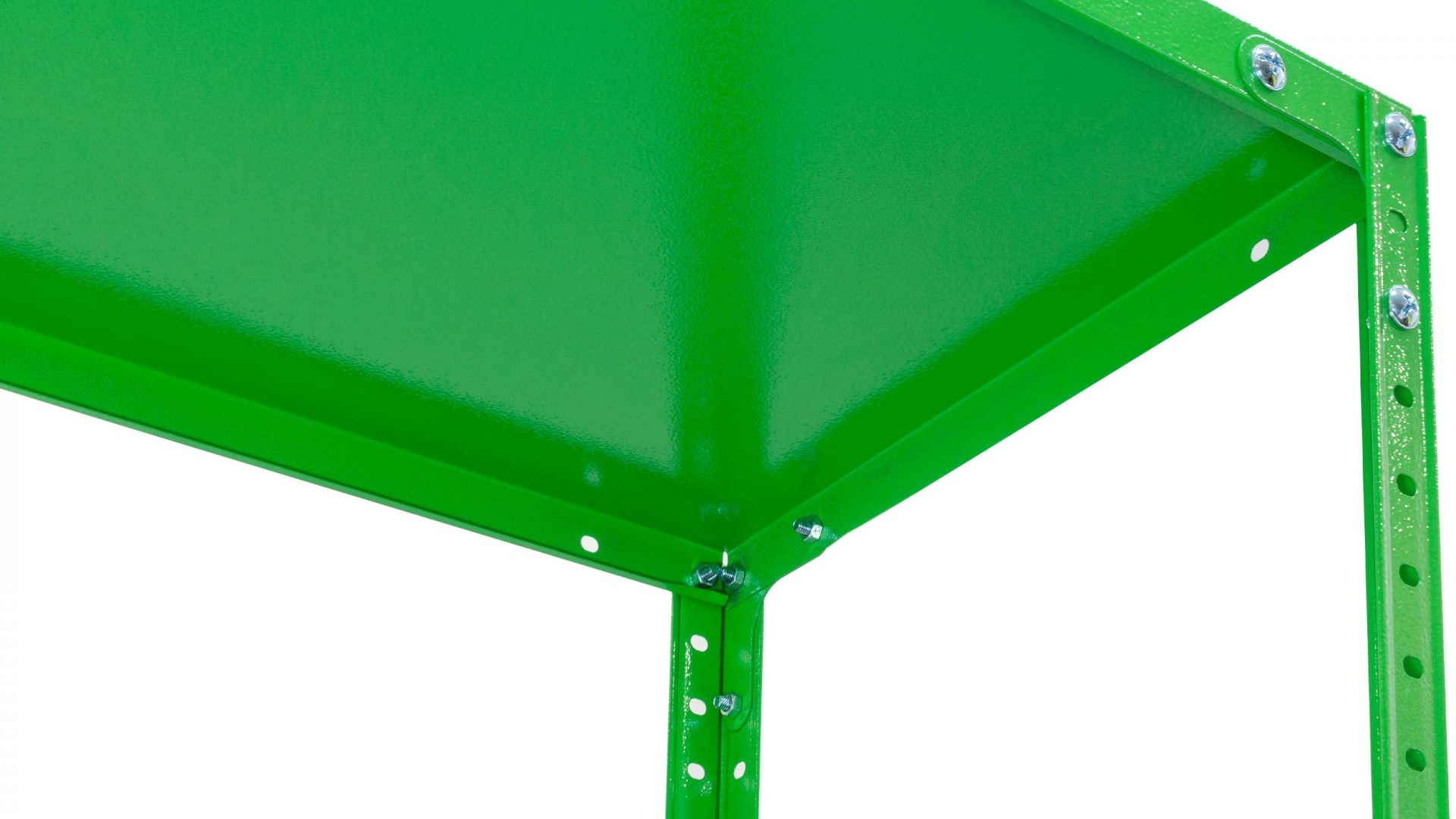 Стеллаж МС 5 полок 1970×1000×400 Зелёный (RAL-6018)